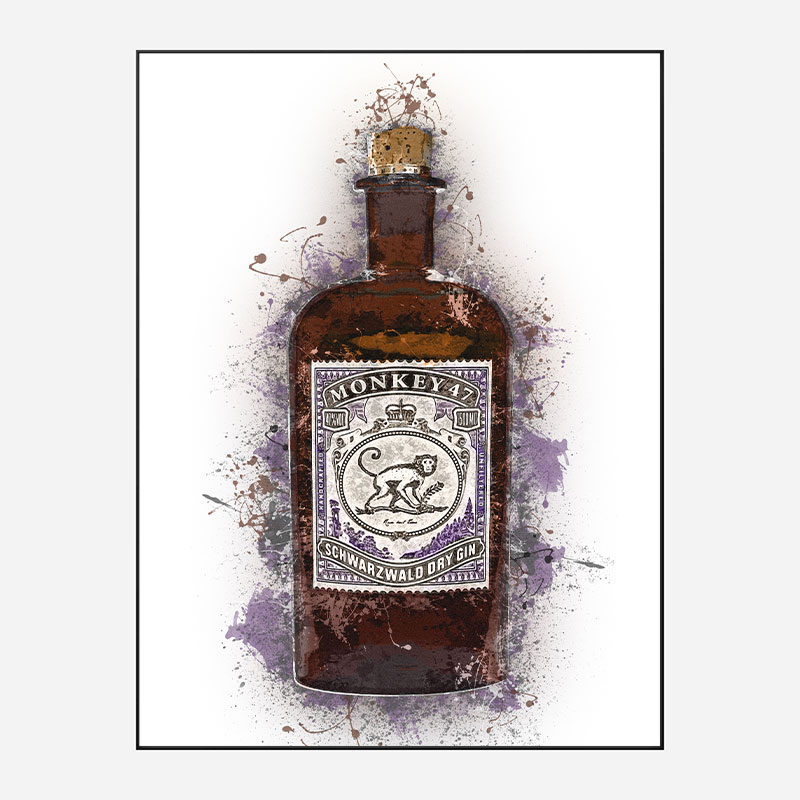 Monkey 47 Gin Art Print