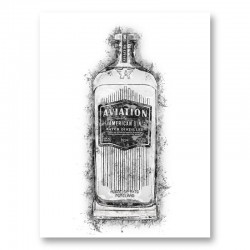 Aviation Gin Splash Art Print