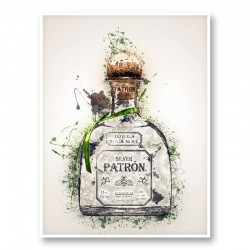 Patron Silver Tequila Abstract Art Print