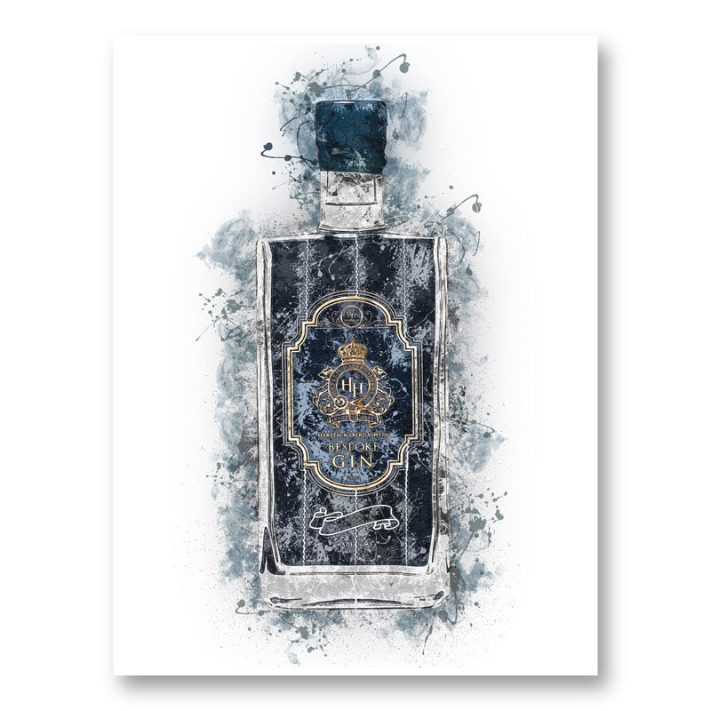 HH Bespoke Gin Abstract Art Print