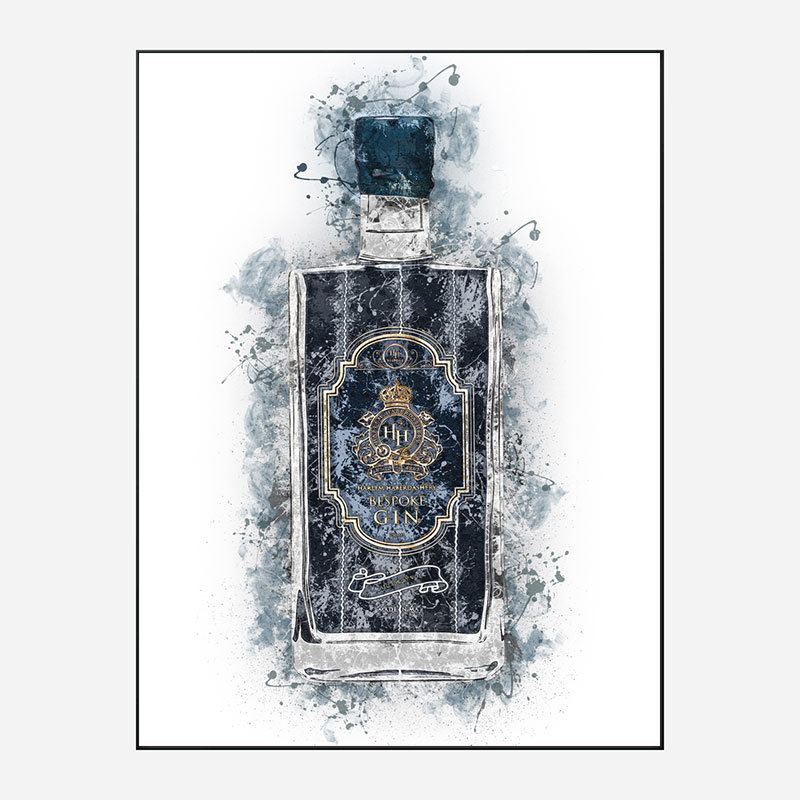 HH Bespoke Gin Abstract Art Print