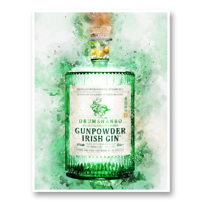 Gunpowder Citrus Irish Gin Art Print