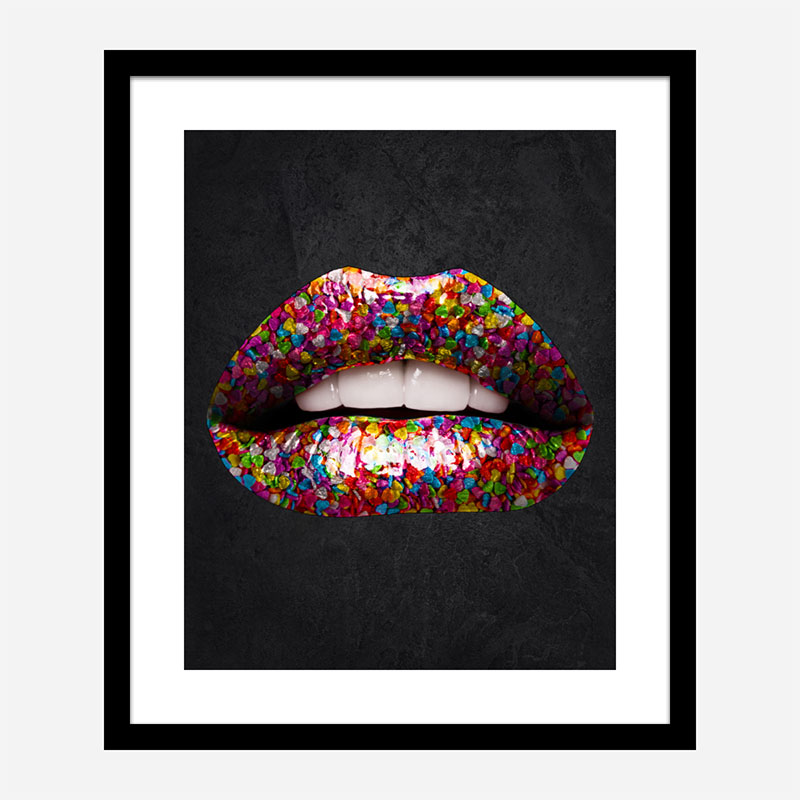 Candy Lips Art Print