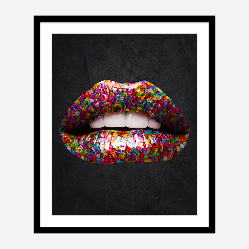 Candy Lips Art Print