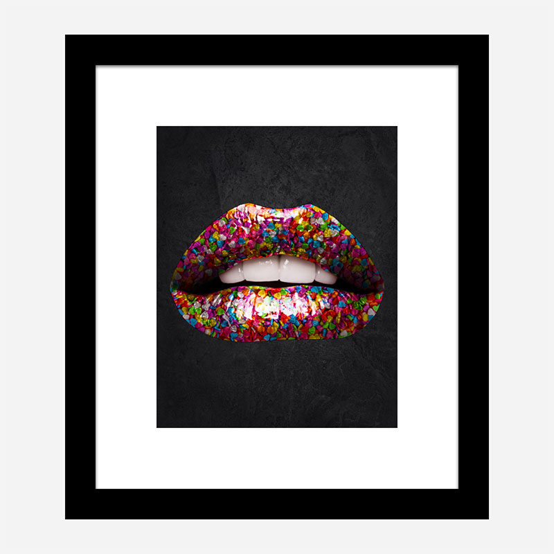 Candy Lips Art Print