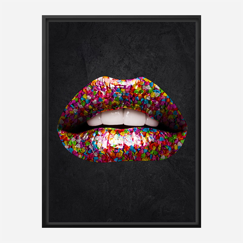 Candy Lips Art Print