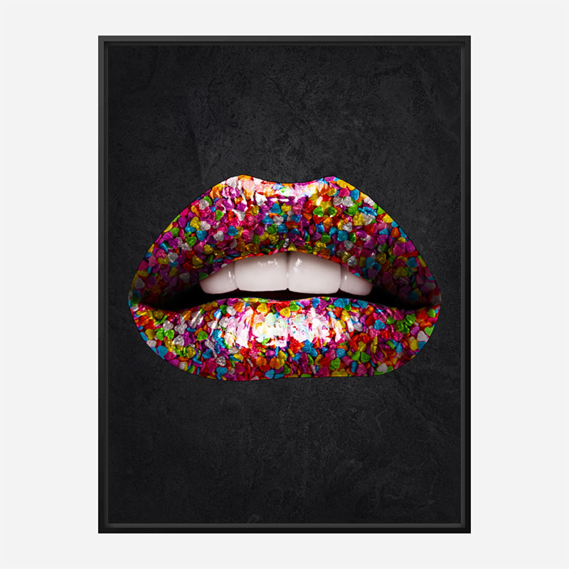 Candy Lips Art Print