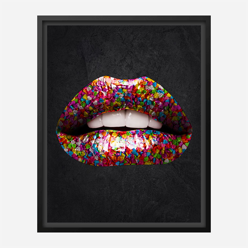 Candy Lips Art Print