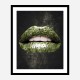 Dollar Lips Art Print