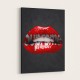 Supreme Lips Art Print