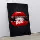 Supreme Lips Art Print