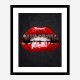 Supreme Lips Art Print