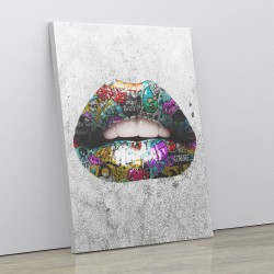 Graffiti Lips Art Print