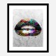 Graffiti Lips Art Print