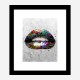 Graffiti Lips Art Print