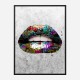 Graffiti Lips Art Print