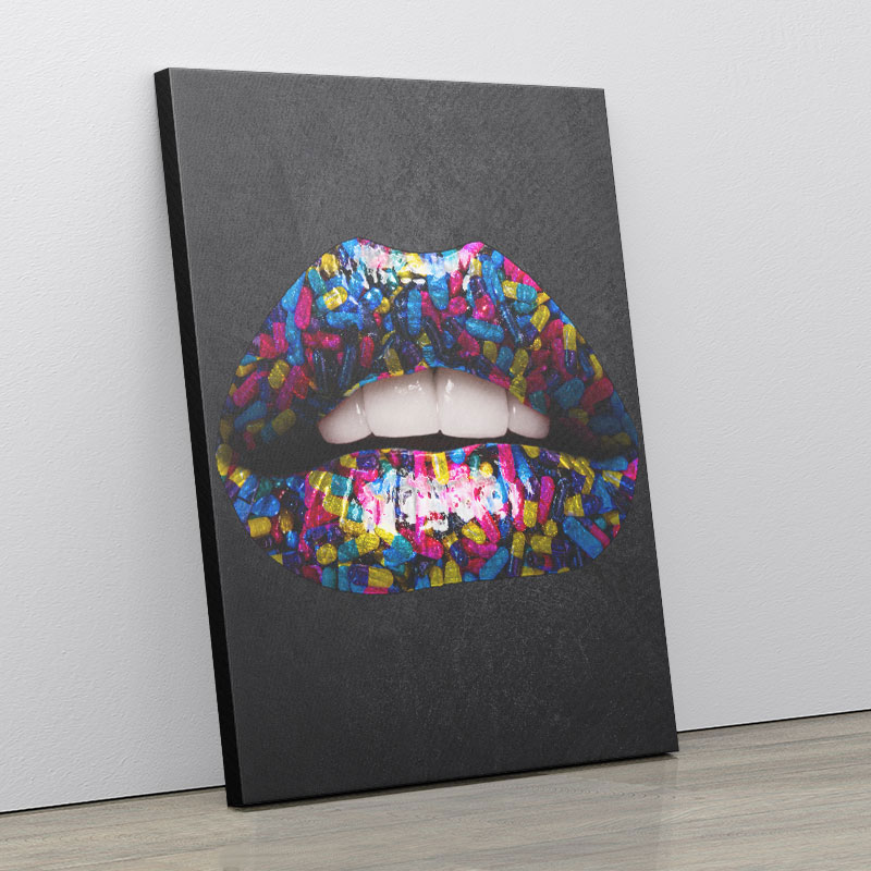 Pill Lips Art Print