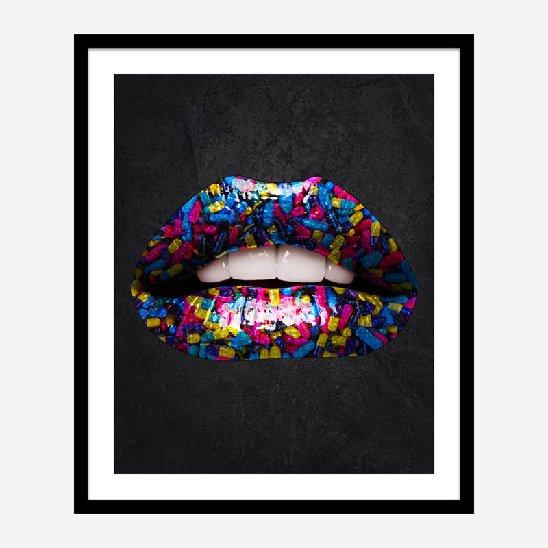 Pill Lips Art Print