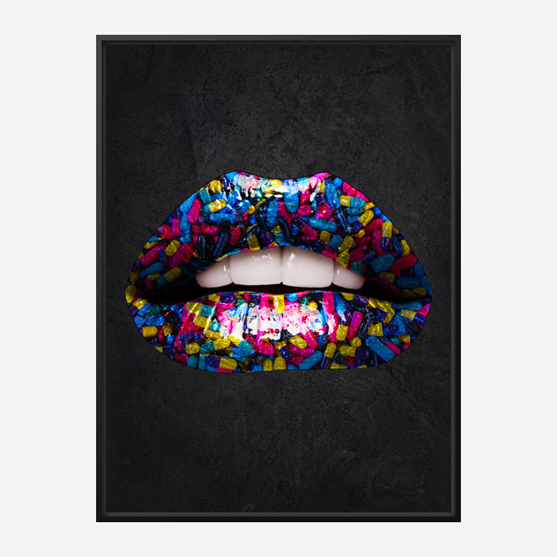 Pill Lips Art Print