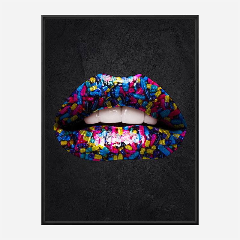 Pill Lips Art Print