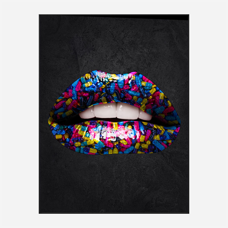 Pill Lips Art Print