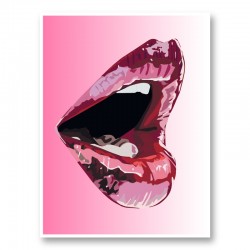 Big Mouth Lips Art Print