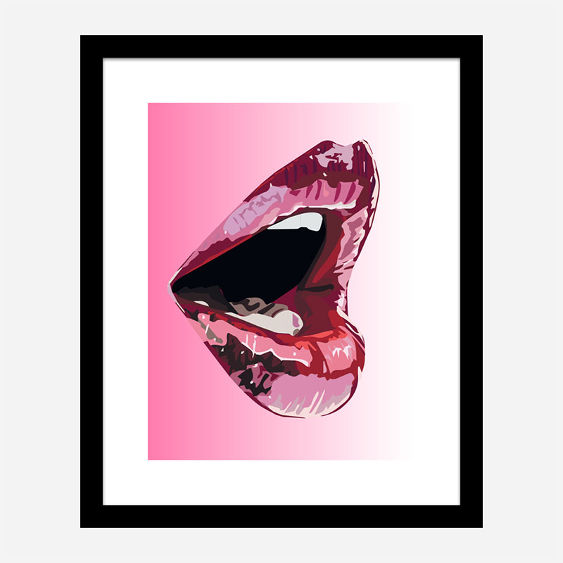 Big Mouth Lips Art Print