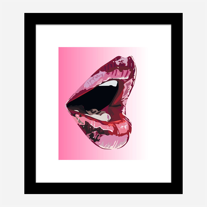 Big Mouth Lips Art Print