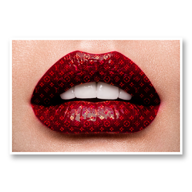LV Lips Wall Art LV Lips Wall Art