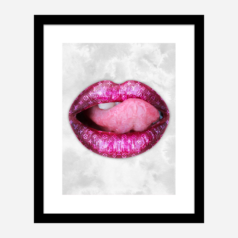 LV Pink Lips Art Print LV Pink Lips Art Print