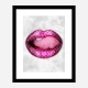 LV Pink Lips Art Print