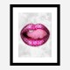 LV Pink Lips Art Print LV Pink Lips Art Print