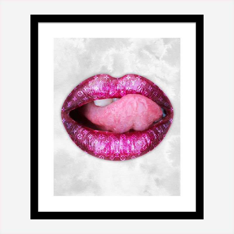 LV Pink Lips Art Print LV Pink Lips Art Print