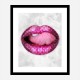LV Pink Lips Art Print LV Pink Lips Art Print
