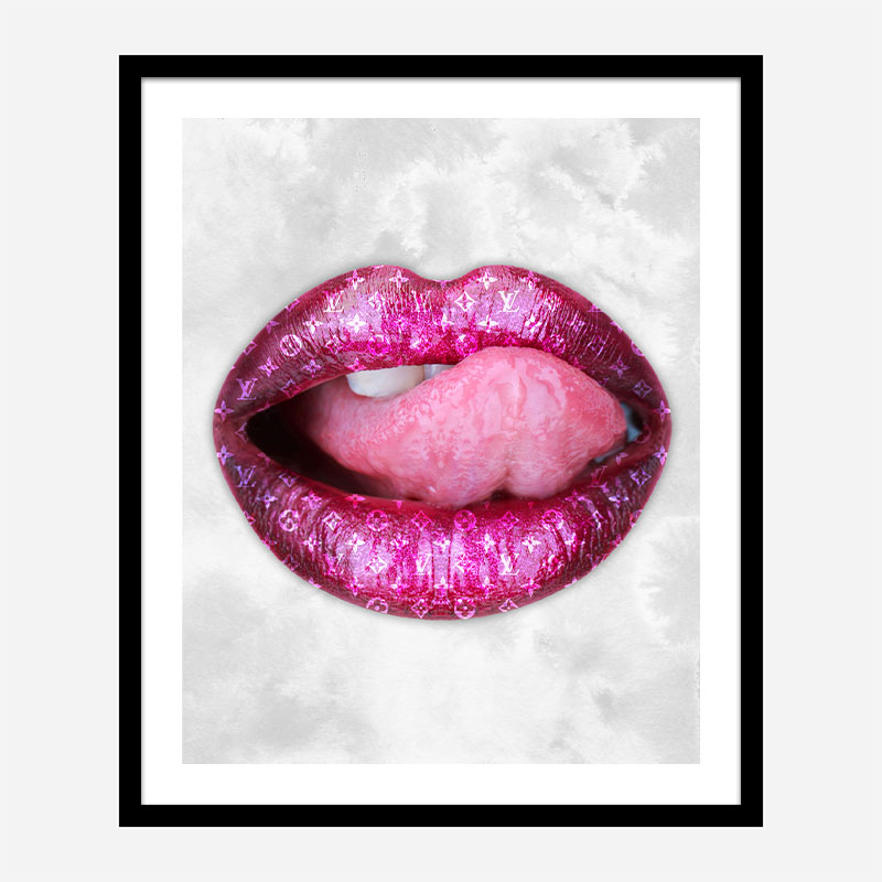 LV Pink Lips Art Print LV Pink Lips Art Print