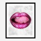 LV Pink Lips Art Print LV Pink Lips Art Print