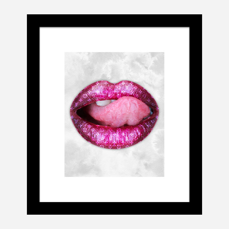 LV Pink Lips Art Print LV Pink Lips Art Print