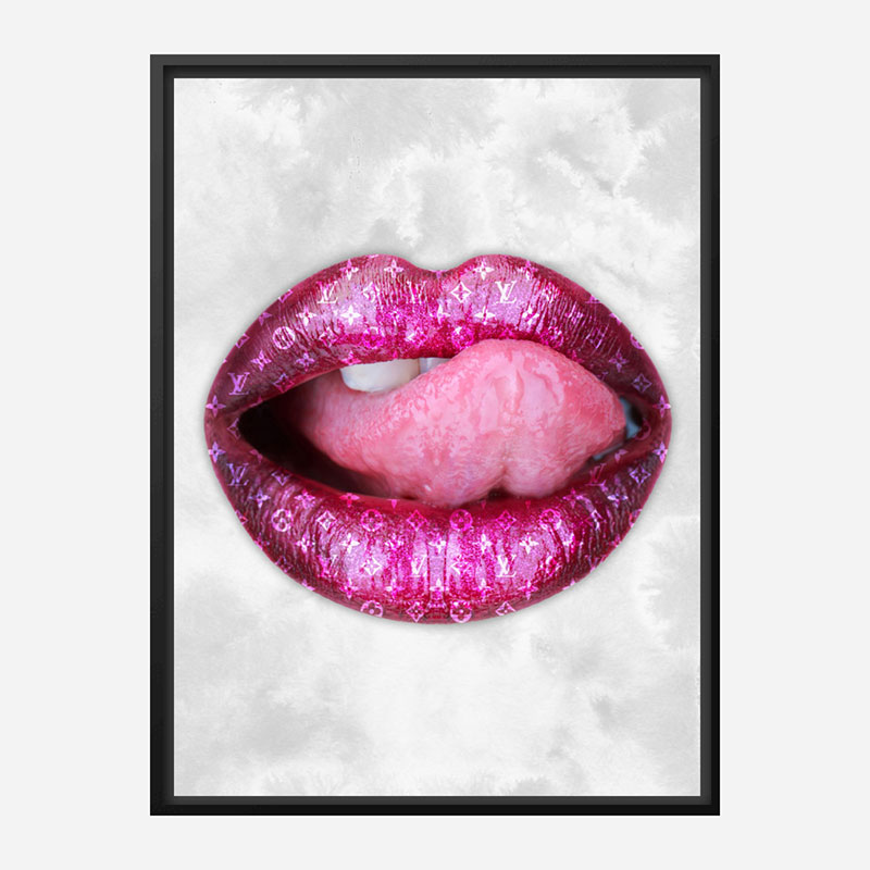 LV Pink Lips Art Print LV Pink Lips Art Print