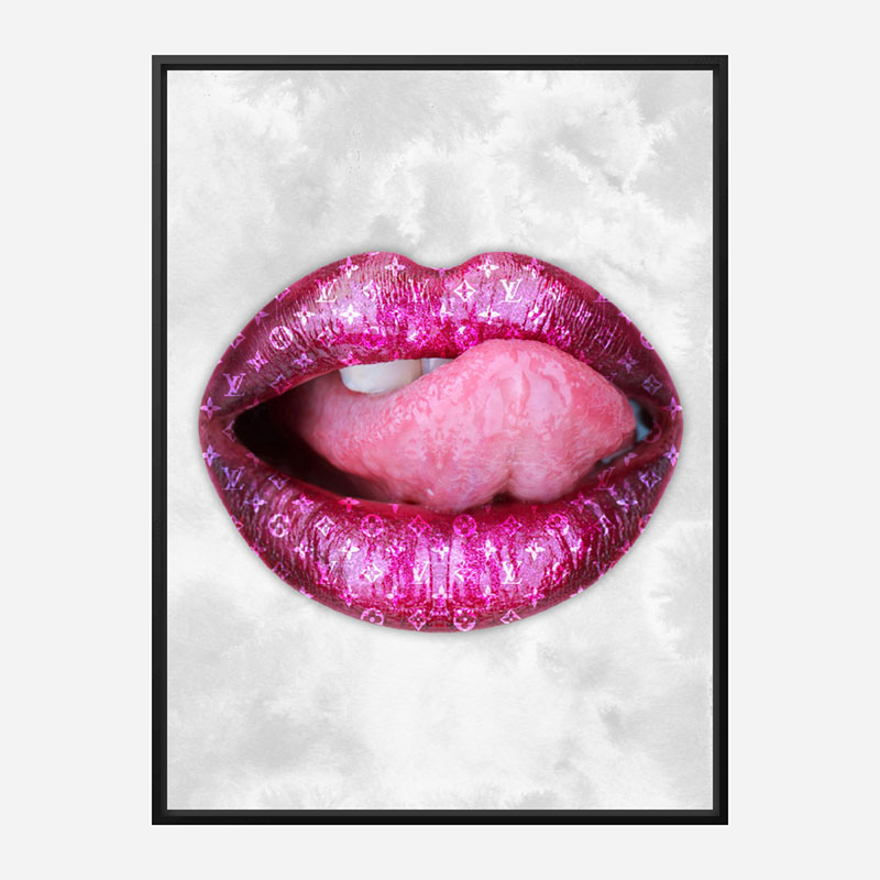 LV Pink Lips Art Print LV Pink Lips Art Print