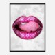 LV Pink Lips Art Print LV Pink Lips Art Print