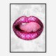 LV Pink Lips Art Print