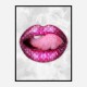 LV Pink Lips Art Print LV Pink Lips Art Print