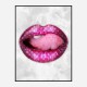 LV Pink Lips Art Print LV Pink Lips Art Print