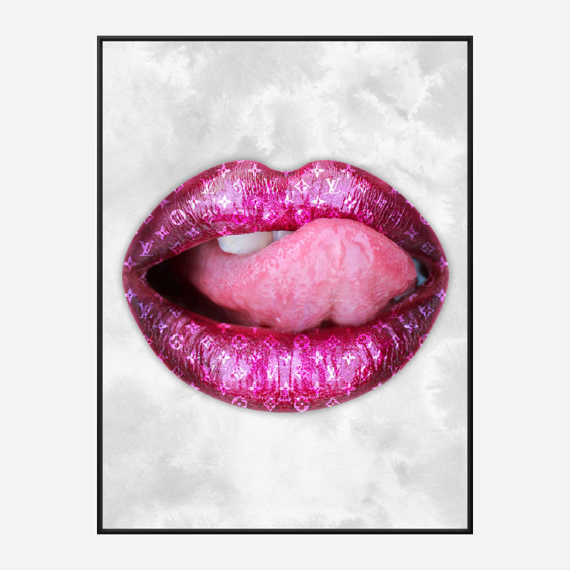 LV Pink Lips Art Print LV Pink Lips Art Print