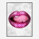 LV Pink Lips Art Print LV Pink Lips Art Print