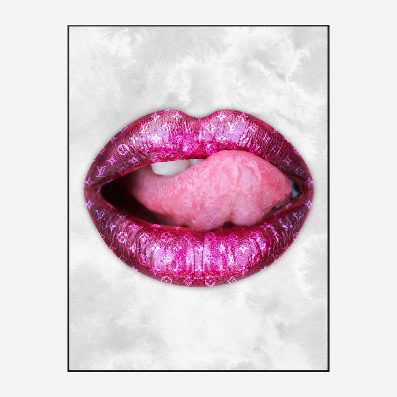 LV Pink Lips Art Print LV Pink Lips Art Print