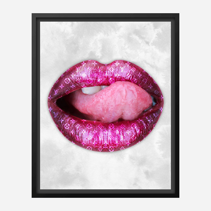 LV Pink Lips Art Print LV Pink Lips Art Print