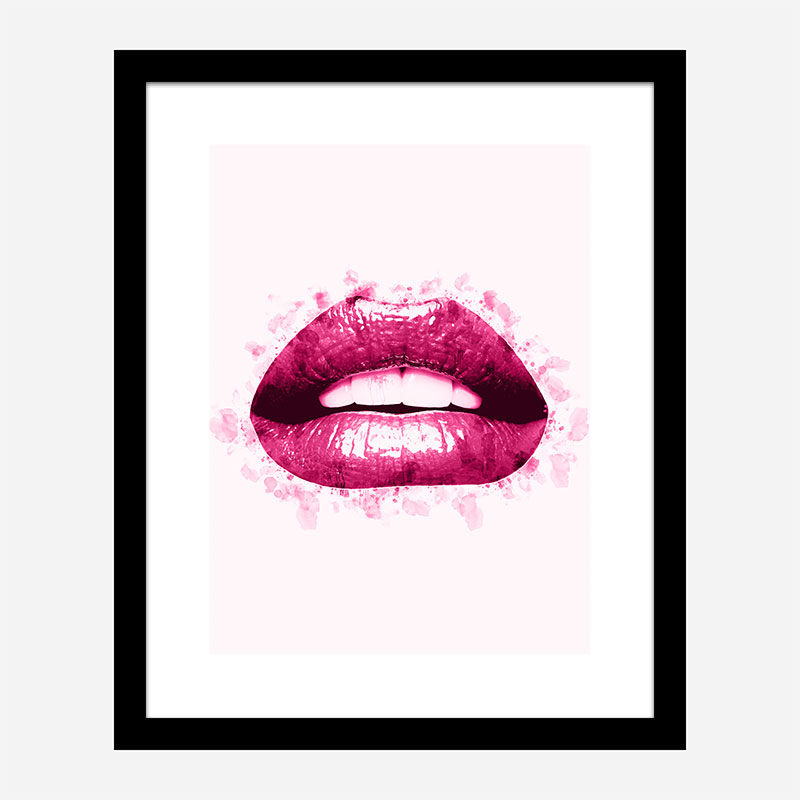 Pink Lips Art Print