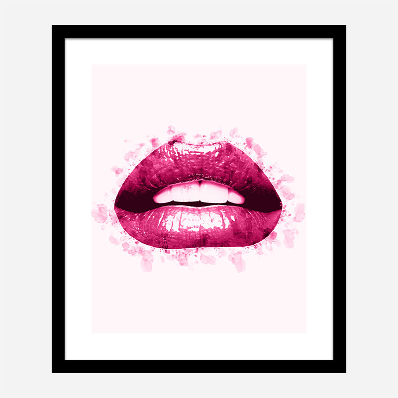 Pink Lips Art Print