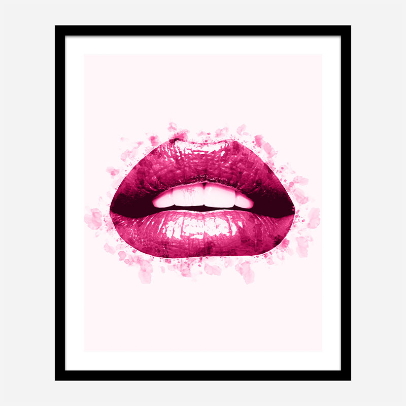 Love Girls Art Lips Pink Sexy Art Printable Wall Decoration Wallpaper High  Definition Modern Art Stock Illustration